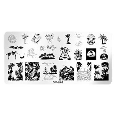 Imagem de Modelo De Unha Padrão De Carimbo De Unha Textura Textura Modelo De Impressão Ferramenta De Estampagem De Unhas Para Manicure Salon Home Halloween Natal