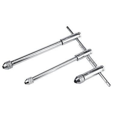 Imagem de Chave catraca ajustável com alça em T M3-M8 e M5-M12 de liga de aço com barra em T para conjunto de moldes de torneira (M5-M12 longo)