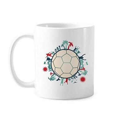 Imagem de Earth Trees Caneca esportiva futebol americano cerâmica cerâmica xícara café porcelana louça