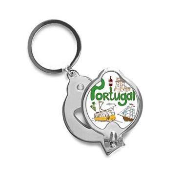 Imagem de Cortador de unhas de aço inoxidável com símbolo nacional de Portugal
