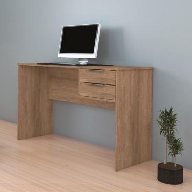 Imagem de Mesa para Computador 2 Gavetas 122cm Turin Móveis Sul - Amendoa