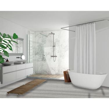 Imagem de Piso Adesivo Vinílico Cinza Claro Lavável