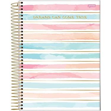 Imagem de Jandaia - Caderno Espiral Univ CD 10 Matérias 160Fls LA CREME - Pacote com 4 unidades