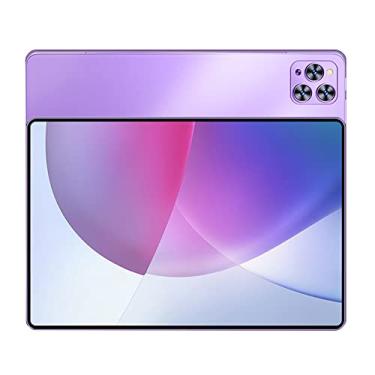 Imagem de Tablet de tela 4K 10 polegadas System 11.0 Tablet PC, 6 GB de RAM, 128 GB de armazenamento, WiFi, Bluetooth, GPS, Phablet 5G/4G com slots para cartão SIM solteiro solteiro Inclui estojo protetor(Roxo)