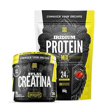 Imagem de Kit Whey Protein mix + Creatina - Iridium Labs Sabor:Morango