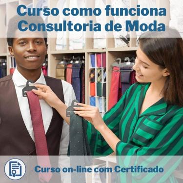 Imagem de Curso Online em videoaula de como funciona Consultoria de Moda com Certificado+ 2 brindes