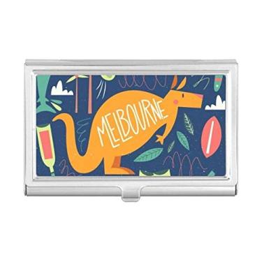 Imagem de Carteira de bolso para cartão de visita estilo canguru para surfar com tênis Melbourne Austrália