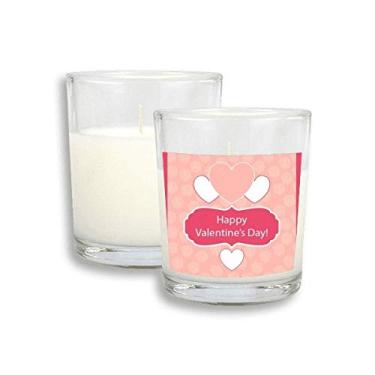 Imagem de Cera de incenso perfumada para o dia dos namorados, rosa e branco