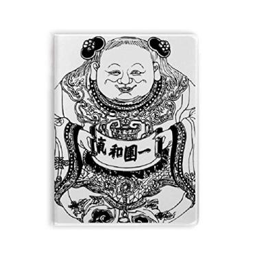 Imagem de Caderno de desenho da linha Dinastia Qing da Cultura Chinesa Capa Diário Capa Macia