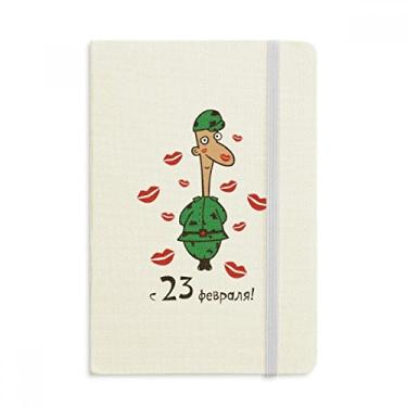 Imagem de Rússia Kiss Caderno masculino de soldado Patten com capa dura em tecido oficial diário clássico