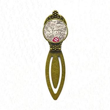 Imagem de British Bus London Eyes Big Ben UK marcador de livro retrô para escritório