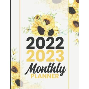 Imagem de 2022-2023 Monthly Planner: 2 Years of Planning With Federal Holidays | A4 - 2 Year Monthly Planner / Calendar / Schedule - To Do List - 24 Months ... To December 2023 | Beautiful Sunflower Cover