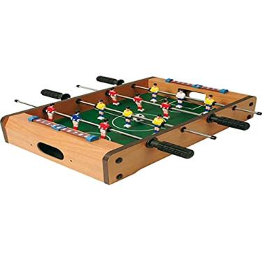 Imagem de Mini mesa de pebolim futebol totó 50,5 X 31 X 9cm completa