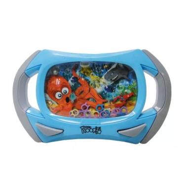 Jogo Argola Brinquedo Infantil Diversão Aquaplay Robô Azul