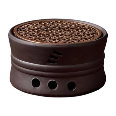 Imagem de Ioensy Bule de cerâmica aquecedor de chá, bule tradicional chinês para ferver água quente para cozinha, acampamento, casa, piquenique, caminhadas, Formato da cintura