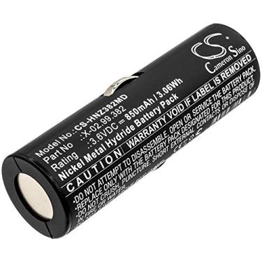 Imagem de ERGUI Bateria de 850 mAh compatível com alças Heine BATT/110904-A1, X-02.99.380, X-02.99.382 Beta, Beta 200, Beta 200s, alça curta F.O