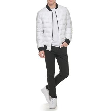 Imagem de Cole Haan Jaqueta masculina resistente à chuva, Branco, GG