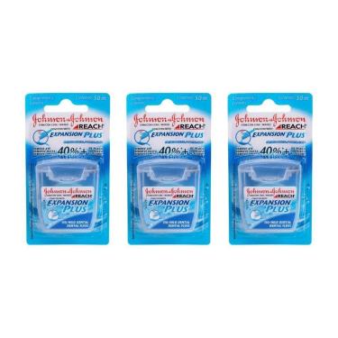 Imagem de Fio Dental Johnsons Reach 50M Regular - Kit Com 3Un