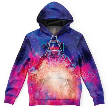 Imagem de Moletom Canguru Astronauta Galaxia Luminosa-Masculino