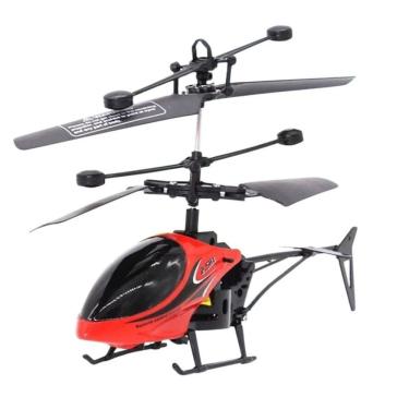 Imagem de Brinquedo de helicóptero de controle remoto seguro e durável para crianças