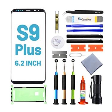 Imagem de Tpyag Tela de substituição para Samsung Galaxy S9 Plus, tela de substituição para Galaxy S9 Plus Series 6,2 polegadas, kit de reparo de tela com adesivo à prova d'água (sem OLED e digitalizador de toque)