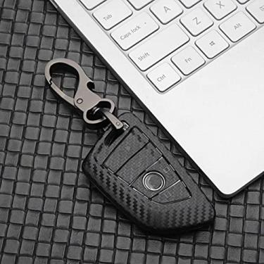 Imagem de CSHU Leather Car Key Case Cover Keychain Ring Key Bag Car Holder Shell Keychain Protection, Fit For Bmw F20 G30 G20 X1 X3 X4 X5 G05 X6