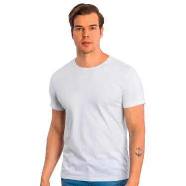 Imagem de Camiseta Sergio K Masculina Back To Basics Light Grey Logo Branca-Masculino