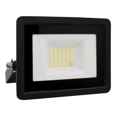 Imagem de Refletor Led 30w Bivolt Prova D'agua C/Sensor De Presença Frio