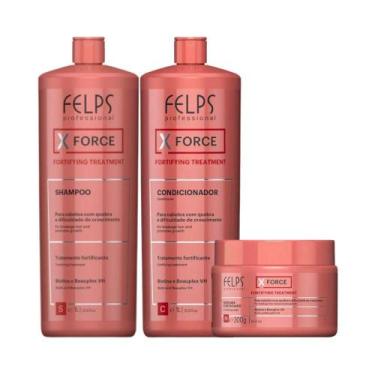 Imagem de Felps Profissional Xforce Shampoo E Condicionador (2X1 Litro) + Máscar