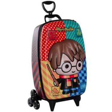 Imagem de Diplomata Mochila 3D MaxToy Harry Potter - 30x20x45 cm, Patins, Alça Telescópica, Alça de Transporte, SUITCASE, 6-16 Anos, Fãs de Harry Potter