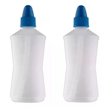 Imagem de Frasco Limpador Nariz Lavador Para Lavagem Nasal, 250ml Kit C/2 transparente