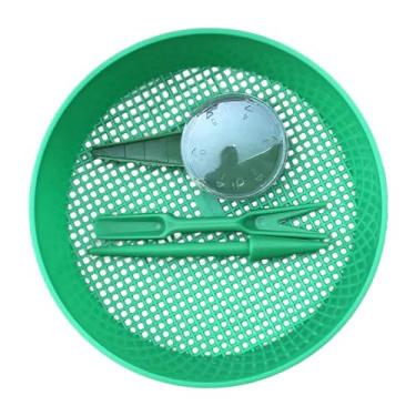 Imagem de Generic Peneira redonda do solo do jardim para filtrar peneiras pequenas do solo do cascalho e da areia, 4 pedaços