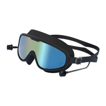 Imagem de Dynwave Óculos de natação, óculos de natação com plugue de ouvido, óculos de natação confortáveis para mergulho na praia, estilo E