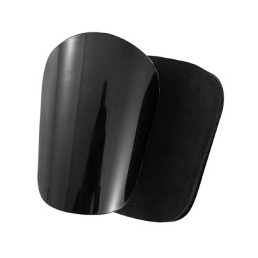 Imagem de Colaxi 1 par mini caneleiras de futebol, equipamento de proteção de futebol pequeno protetor de caneleiras de futebol para homem feminino jogo de futebol, preto