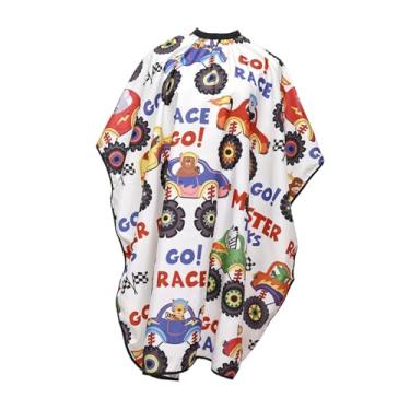 Imagem de Esquirla Capa de corte de cabelo infantil, acessórios de barbeiro ajustáveis, capa de corte de cabelo infantil profissional, de corte de cabelo de