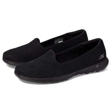 Imagem de Skechers Go Walk Lite Sweet Gal feminino, Preto/preto, 9.5 Wide