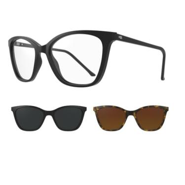 Imagem de Armação De Óculos Hb Clip On Switch 0385 10103850688032 Quadrado Feminino