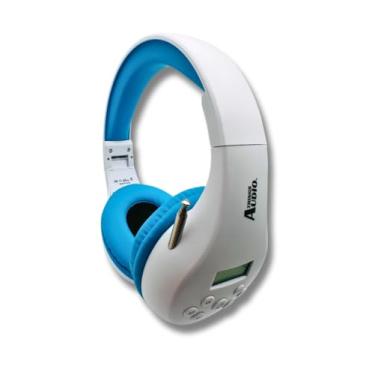 Imagem de THINGS AUDIO Fones de ouvido de rádio FM pessoal portátil antena removível para ótima recepção, caminhada, corrida, relaxamento, escola, rádio de conversa - alimentado por 2 pilhas AA (não incluídas)