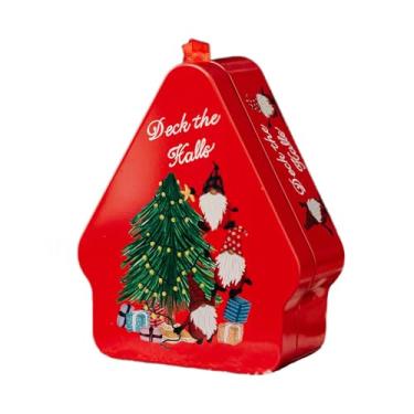 Imagem de Generic Caixa de doces de Natal Recipiente de biscoitos Decoração de feriado Ornamento decorativo Embalagem de presente Lembrancinhas de festa Sacola de, Anão Da Árvore Vermelha