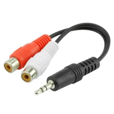 Imagem de Cabo P2-Macho - 2 Rca Fêmea 15Cm: Versatilidade De Som - A.R Variedade
