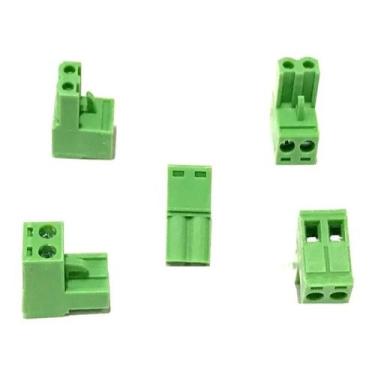 Imagem de Conector Borne 5,08mm Femea 2vias 90 Akz950-02 Kit 10 Peças - Mx