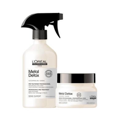 Imagem de Kit L'Oréal Professionnel Metal Detox Máscara e Spray Naeutralizador (