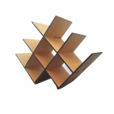 Imagem de Adega Suporte Rack Colmeia Para 8 Garrafas De Vinho Cru - IMGROPPO