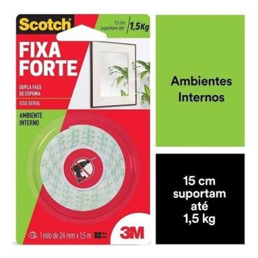 Imagem de Fita Dupla Face Fixa Forte Espuma 3m 24mm X 1.5m Scotch