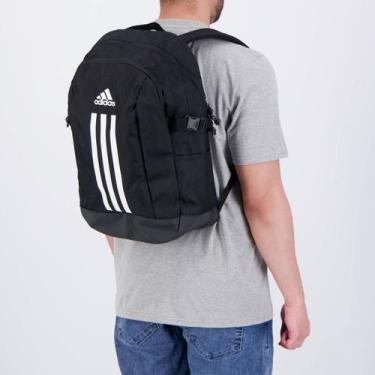 Imagem de Mochila Adidas Power 3 Listras Preta, Único