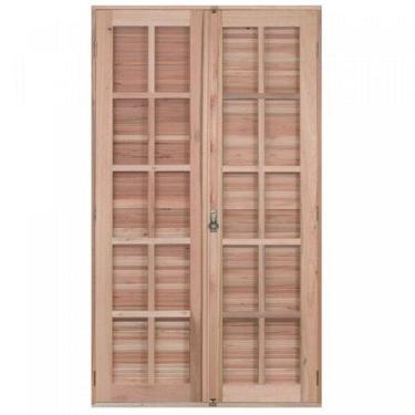 Imagem de Porta de Madeira Balção 213x140cm com Batente 14cm EWK 450 Rondosul