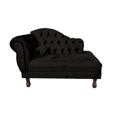 Imagem de Mini Sofá Divã Decorativo Baby Para Salas e Recepção - RS Decor, Preto