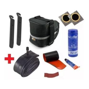 Imagem de Kit Segurança Bike Bolsa De Selim Câmara 29 Espátula Remendo - Bikeen,