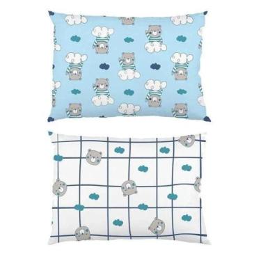Imagem de Kit Fronha 2Pçs Baby Estampada Malha Menino Menina Bambi - Koala Baby,