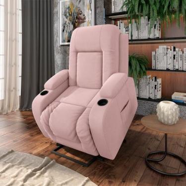 Imagem de Poltrona do Papai Reclinável Sala de Cinema Crihs Elétrica Lift Elevaç